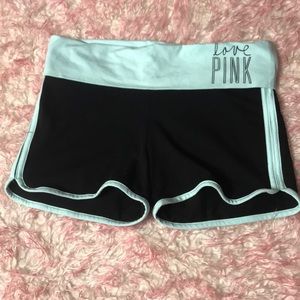 Pink Victoria’s Secret yoga shortie shorts med.